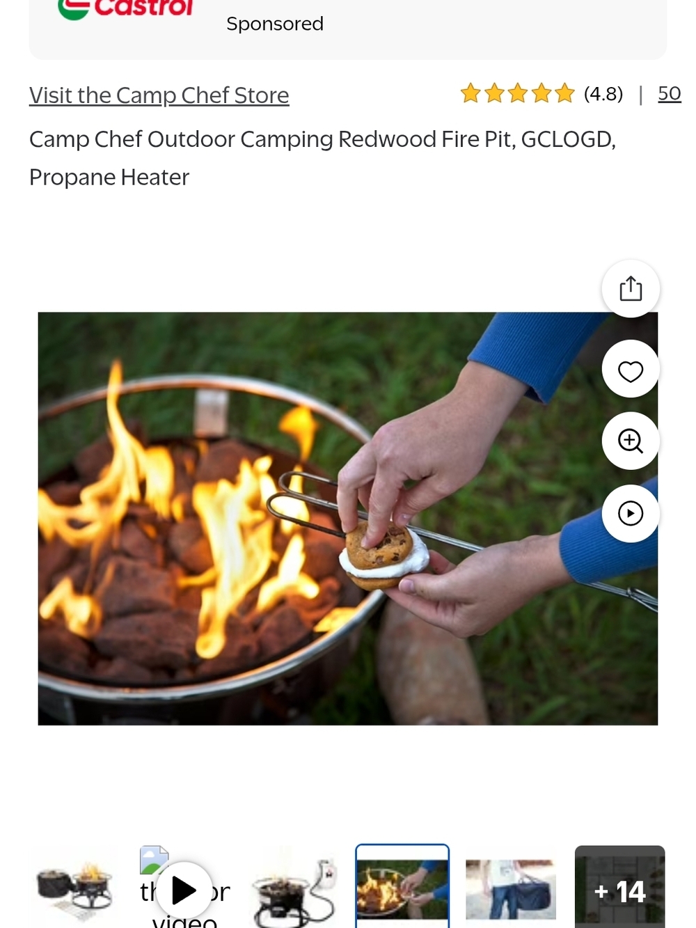 Camp Chef Compact Fire Ring NIB